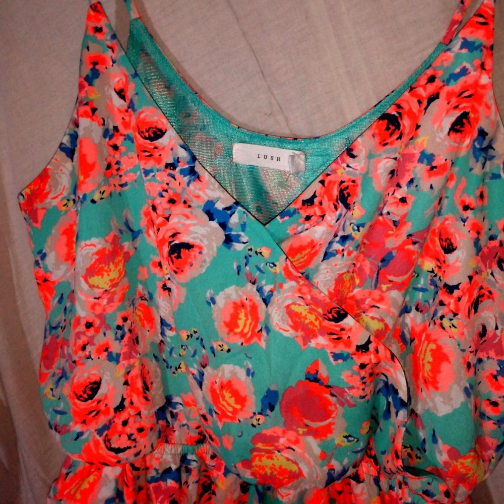 Lush XS Sundress Floral Pattern